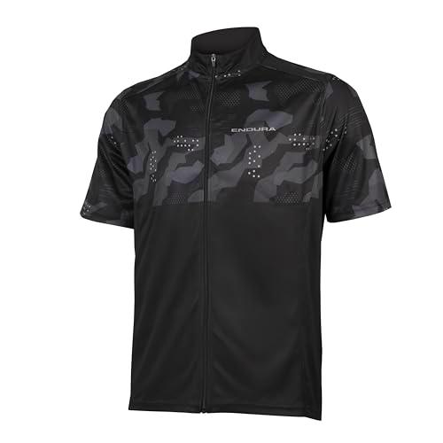 ENDURA Hummvee Ray II Manga Corta Maillot para Hombre, Negro, XXL