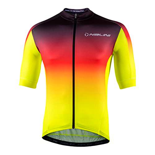 NALINI Bas Speed Jersey T-Shirt, Red/Yellow, XL Men's