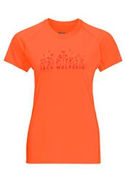 Jack Wolfskin Morobbia Camiseta, GOYAVE, L para Mujer