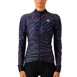 Alé Cycling Byte Pr.e Maillot de Ciclismo, Negro, S para Mujer