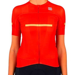 Sportful EVO W Jersey T-Shirt, Red Fire, XXL para Mujer