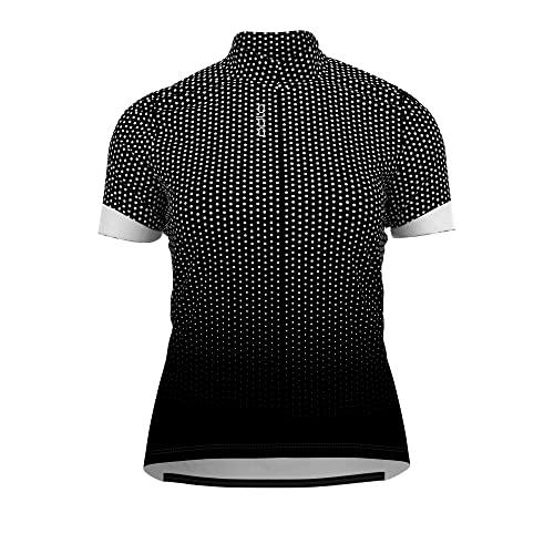 Odlo Mujer Camiseta de ciclismo con cremallera ESSENTIALS, black