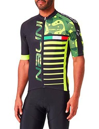 Nalini AHS Cross T-Shirt, Black/Fluo Yellow, M Men's