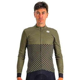 Sportful 1123517-276 Checkmate TH Jersey Sweatshirt Hombre Cedar Olive Green Tamaño XL