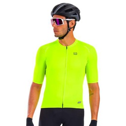 Ale R-ev1 Silver Cooling Jersey de Manga Corta, Fluo Amarillo