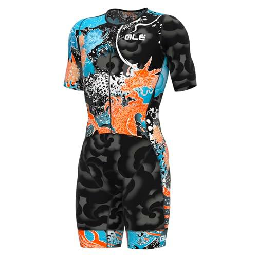 Alé Cycling Triatlón Ocean Trisuit Manga Corta Hombre Organge, M