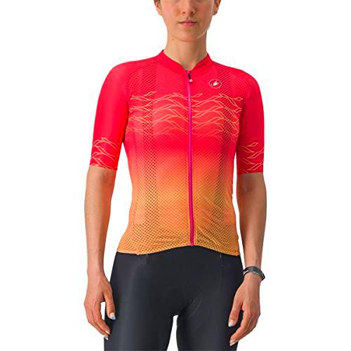 CASTELLI Climber's 2.0 W Jersey T-Shirt, Hibiscus/Soft Orange, XS Women's