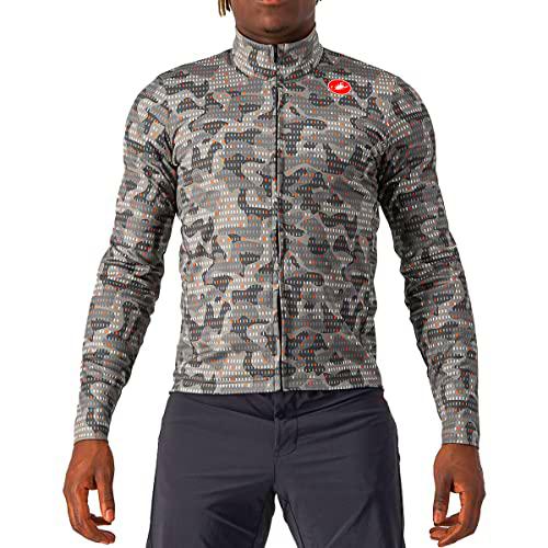 CASTELLI 4522500-064 Unlimited TH Jersey Sweatshirt Hombre Nickel Gray/Dark Gray Tamaño L