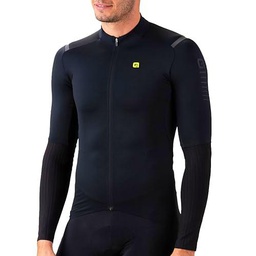 Alé Cycling R-ev1 Warm Race Manga Larga Jerseys, Negro