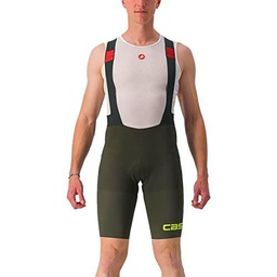 CASTELLI 4523000-309 Premio Black BIBSHORT LTD Edition Men's Shorts Deep Green/Electric Lime S