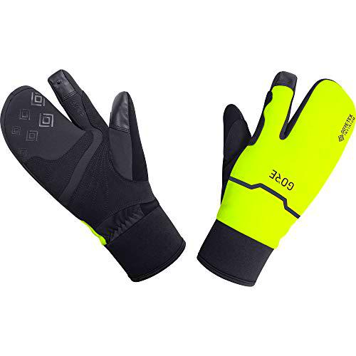 GOREWEAR Guantes GORE-TEX INFINIUM Thermo Split, Black/Neon Yellow, 8