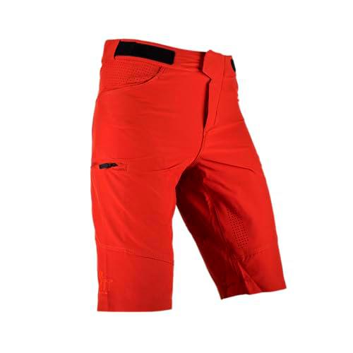 Leatt Pantalones Cortos MTB Trail 3.0, Lava, 48W para Hombre