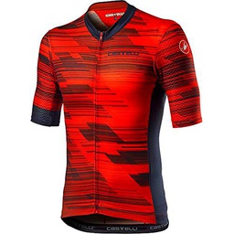 CASTELLI RAPIDO Jersey Camiseta, Red/Savile Blue, L para Hombre