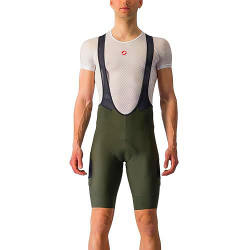 CASTELLI 4523020-309 Unlimited Cargo BIBSHORT Men's Shorts Deep Green S