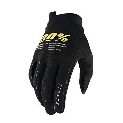 100% Guantes de Ciclismo iTrack, Negro, XL