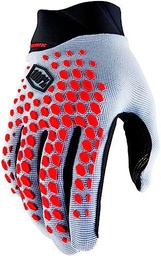 Guantes de Ciclismo 100% Geomatic, Gris/Rojo