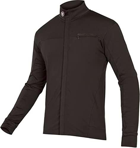 ENDURA Xtract Roubaix Maillot de Manga Larga para Hombre, Negro, L