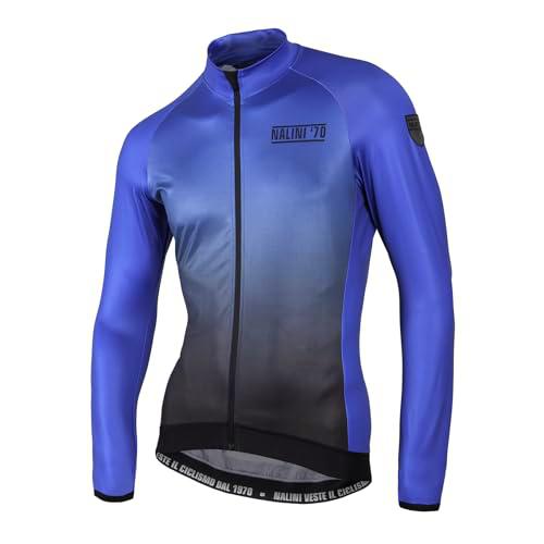 NALINI Crit Wind Jersey LS Camiseta Larga, Turquesa, L Hombres