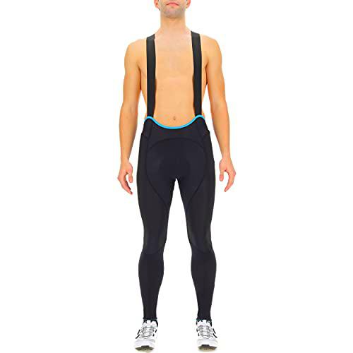 UYN Biking Race DEEPWINTER OW Long Shorts, Men's, Negro/Turquesa, XX-Large