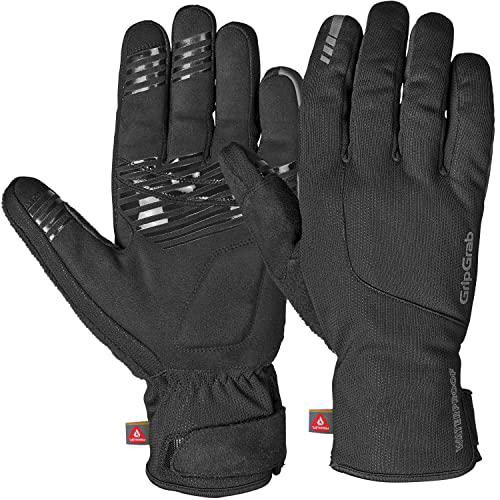 GripGrab Guantes de Ciclismo Polaris 2 de Invierno Impermeables Térmicos Cortavientos Acolchados Bicicleta Carretera MTB