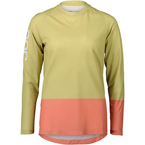 POC W's MTB Pure LS Jersey T-Shirt, Prehnite Green/Rock Salt