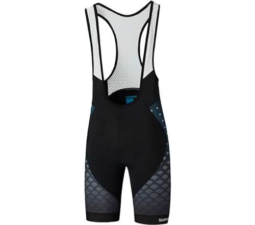 SHIMANO Breakaway Printed Bib Shorts Mallas, Adultos Unisex