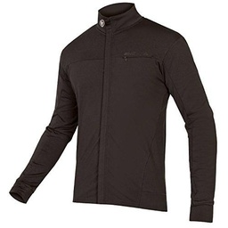 ENDURA Xtract Roubaix Maillot de Manga Larga para Hombre, Negro, M