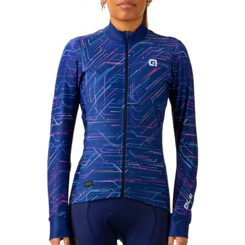 Alé Cycling Byte Pr.e Maillot de Ciclismo, Azul, M para Mujer