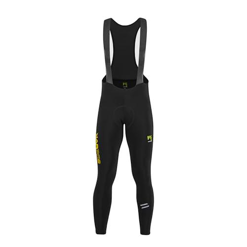 KARPOS 2521014-052 Verve WINT BIBTIGHT Short Cycling Dungarees Hombre Black/Sulphur Tamaño S