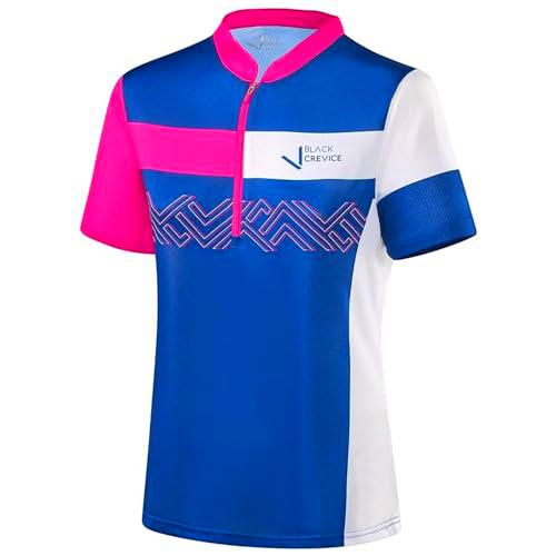 Black Crevice Camiseta para MTB para Mujer I Maillot MTB para Mujer Tallas I Maillot Mountain Bike para Mujer I Ropa Deportiva Transpirable (46