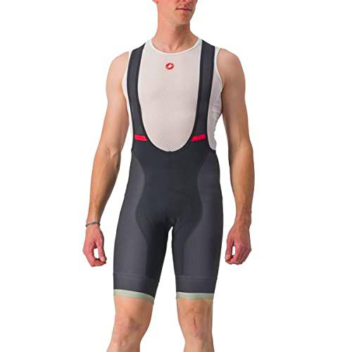 CASTELLI 4522003-346 COMPETIZIONE Kit BIBSHORT Men's Shorts Black/Defender Green XL