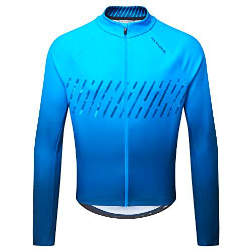 Altura Airstream - Camiseta de ciclismo térmica reflectante de manga larga para hombre