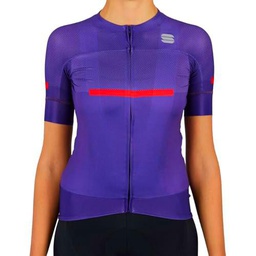 Sportful EVO W Jersey T-Shirt, Violet, XL para Mujer