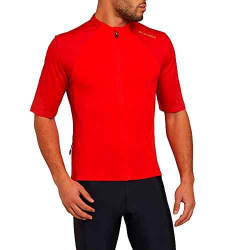 Altura Camiseta de Manga Corta Endurance Jersey, Hombre, Rojo, XL