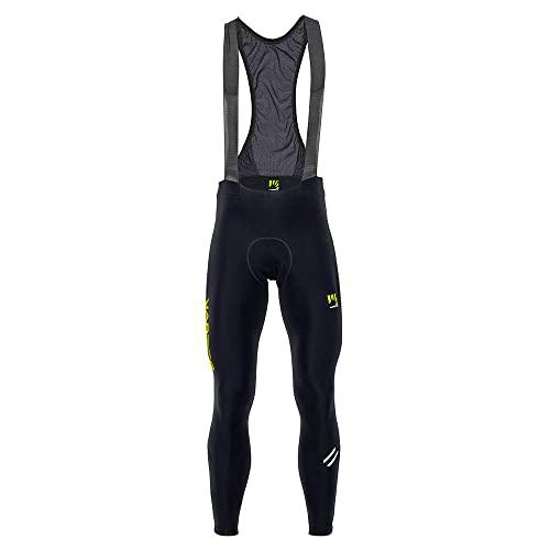 KARPOS 2521014-099 Verve WINT BIBTIGHT Short Cycling Dungarees Hombre Black/Sulphur S. Tamaño M