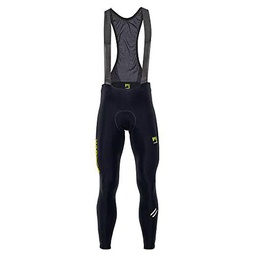 KARPOS 2521014-099 Verve WINT BIBTIGHT Short Cycling Dungarees Hombre Black/Sulphur S. Tamaño L