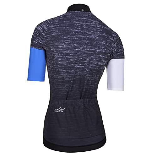 NALINI Monaco Lady Jersey T-Shirt, Black/Bluette, M Women's