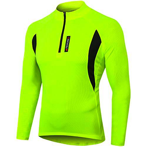 MEETWEE Maillot Ciclismo Hombre, Bicicleta De para Jersey Manga Larga Cómodo Respirable Secado Rápido