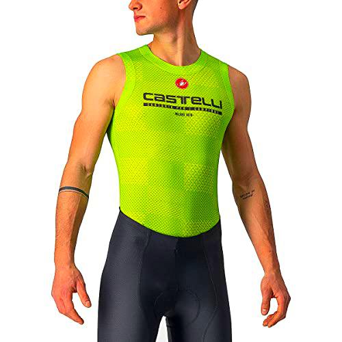 CASTELLI Pro Mesh Bl Sleeveless Camiseta, Hombre, Electric Lime, L