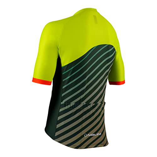 NALINI BASCROSS T-Shirt, EV Green/MIL Green/Red, XXL Men's