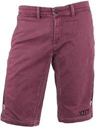 Jeanstrack Heras Pantalon Corto de Mountain Bike, Unisex Adulto, Wine, S