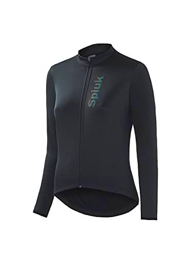 Spiuk Anatomic W Maillot M/L, Mujeres, Negro