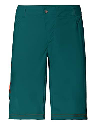 VAUDE Pantalones Cortos Ledro para Hombre, Verde grisáceo, Small