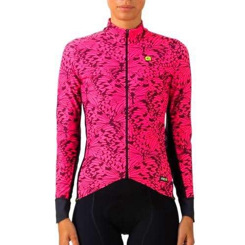 Alé Cycling Pr.e Papillon Maillot de Ciclismo, Rosa Fluo