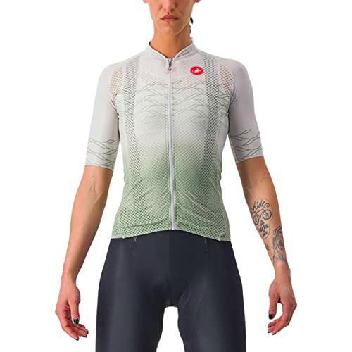 CASTELLI Climber's 2.0 W Jersey T-Shirt, Ivory/Sedona Sage, L Women's