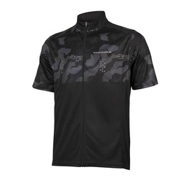 Endura Hummvee Ray II Manga Corta Maillot para Hombre, Negro, S