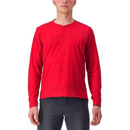 CASTELLI Trail Tech Longsleeve tee 2 T-Shirt, Dark Red, L Men's