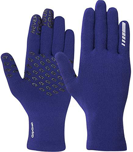 GripGrab Guantes de Ciclismo de Invierno Térmicos Impermeables de Punto Largos Antideslizantes Cortavientos Táctiles