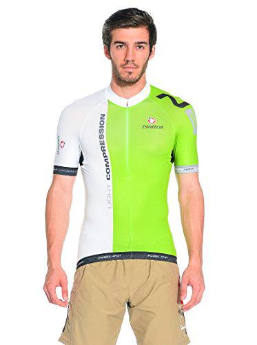 Nalini Maillot Ciclismo Light Compression Verde/Blanco L