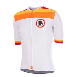 AS Roma Roma Maillot de Ciclismo, Blanco, S para Hombre